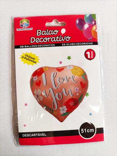 Balão I Love You 4 - 1 pç